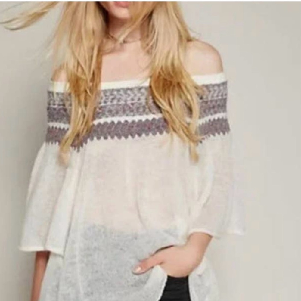 Free People Off The Shoulder Sweater Size Small